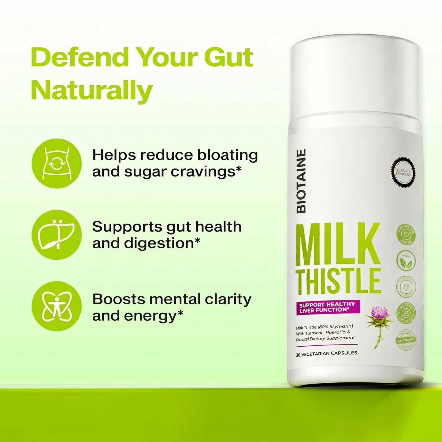Biotaine - Milk Thistle Gut Support